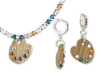 Single-Strand Necklace and Earrings