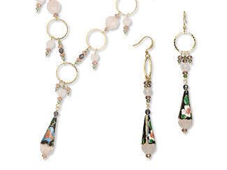 Single-Strand Necklace and Earring Set