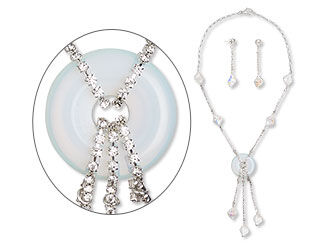 Single-Strand Necklace and Earrings Set