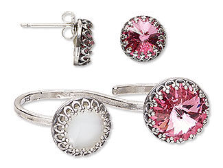 Two-Finger Ring and Earring Set