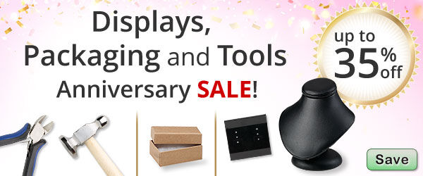 Save on our Displays, Packaging, and Tools Anniversary Sale with discounts up to 35% off.