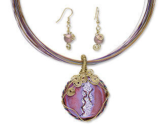 Multi-Strand Necklace and Earring Set