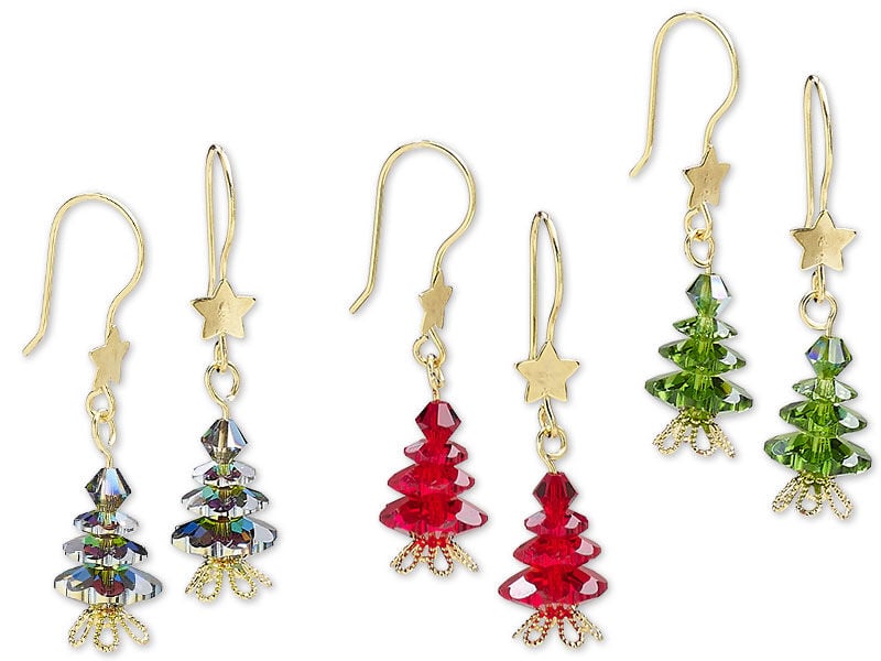 Christmas tree earrings design inspirations