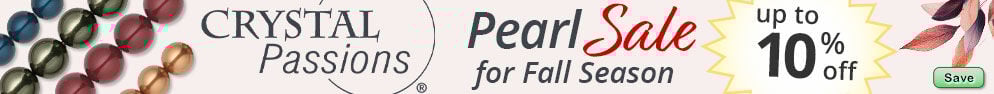 Save on our Crystal Passions Pearls Sale for Fall Season with discounts up to 10% off.
