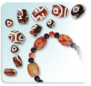 DZi beads with a bracelet