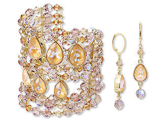 Memory Wire Bracelet and Earring Set