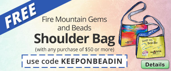 Free easy on the shoulder carry bag for shopping with any purchase of $50 or more. Use the code KEEPONBEADIN at checkout to claim offer. Click for more Details.