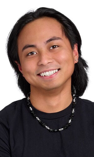 Design Idea R G 2 D on male wearing a black shirt