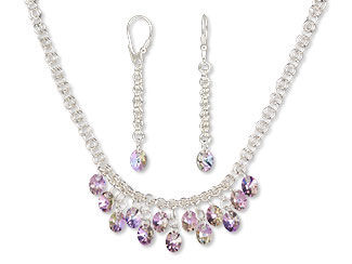 Single-Strand Necklace and Earring Set