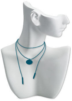 Bust with a wrapped necklace