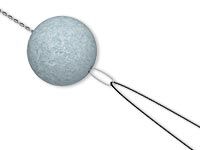 A bead being pulled onto a thread