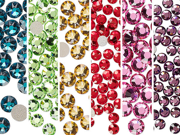 Assorted crystal flat backs