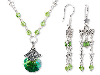 Single-Strand Necklace and Earring Set
