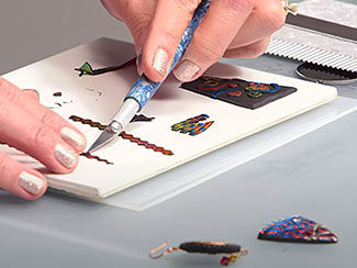 Collaging with Foil and Resin