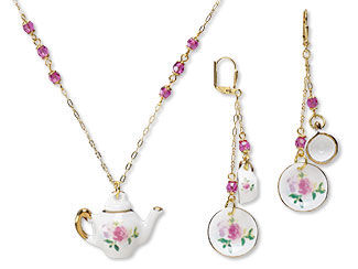 Single-Strand Necklace and Earring Set