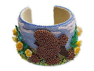 Bracelet with Seed Beads and Glass Beads