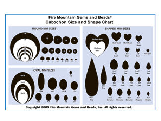 Cabochon Size and Shape Chart