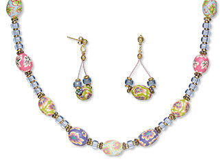 Single-Strand Necklace and Earring Set