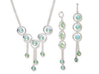 Single-Strand Necklace and Earring Set