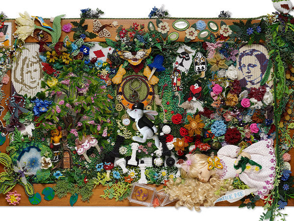 Alice in Wonderland Beaded Art