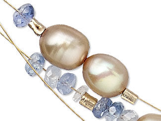 Triple-Strand Necklace and Earring Set