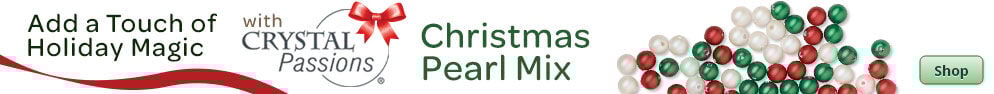 Add a Touch of Holiday Magic with Crystal Passions® Christmas Pearl Mix. Click for details.