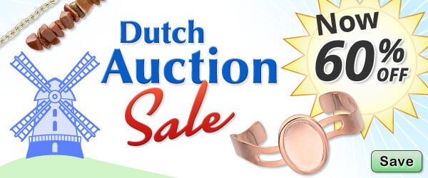 Save on our Dutch Auction Sale with discounts 60% off.