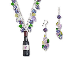 Single-Strand Necklace and Earrings Set