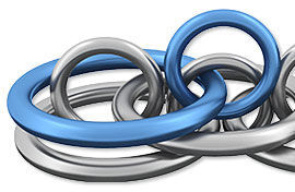 Linked jump rings
