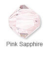 Pink Sapphire Crystal Bead