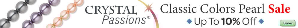 Save on our Crystal Passions Classic Colors Pearl Sale with discounts up to 10% off.