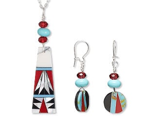 Single-Strand Necklace and Earrings