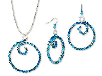 Single-Strand Necklace and Earrings Set