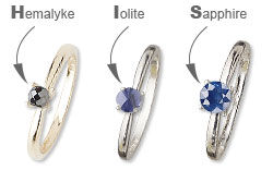 Hemalyke, Iolite, Sapphire