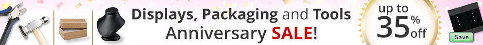 Save on our Displays, Packaging, and Tools Anniversary Sale with discounts up to 35% off.