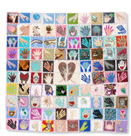 Beaded quilt