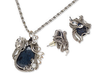 Single-Strand Necklace and Earring Set