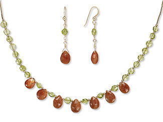  Single-Strand Necklace and Earring Set