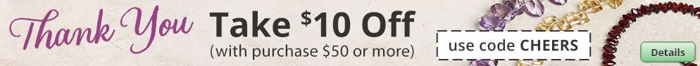 Thank You. Use code CHEERS to take $10 off with purchase of $50 or more. Click for more Details.