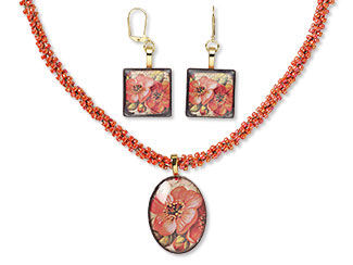 Single-Strand Necklace and Earring Set
