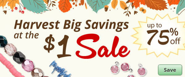 Save on our $1 Sale with discounts up to 75% off.