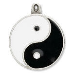 Enameled Yin-yang charm