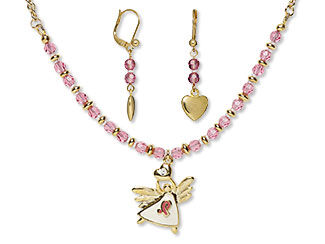 Single-Strand Necklace and Earring Set