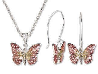 Single-Strand Necklace and Earrings