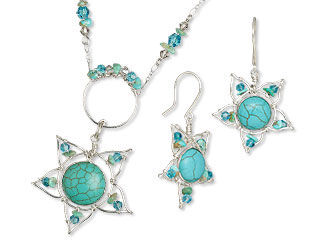 Single-Strand Necklace and Earring Set