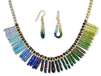 Single-Strand Necklace and Earring Set