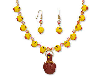 Single-Strand Necklace and Earring Set