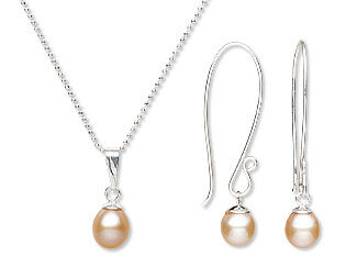 Single-Strand Necklace and Earring Set