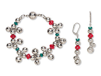 Christmas Bracelet and Earring Set
