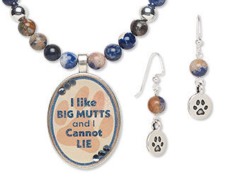 Single-Strand Necklace and Earrings Set